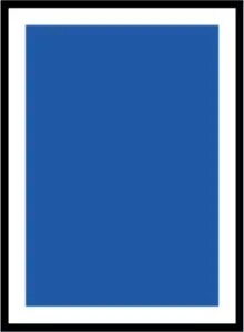 Illustrative image of a letter page and an ad covering the entire page.